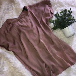 Dusty Pink Satin Shirt